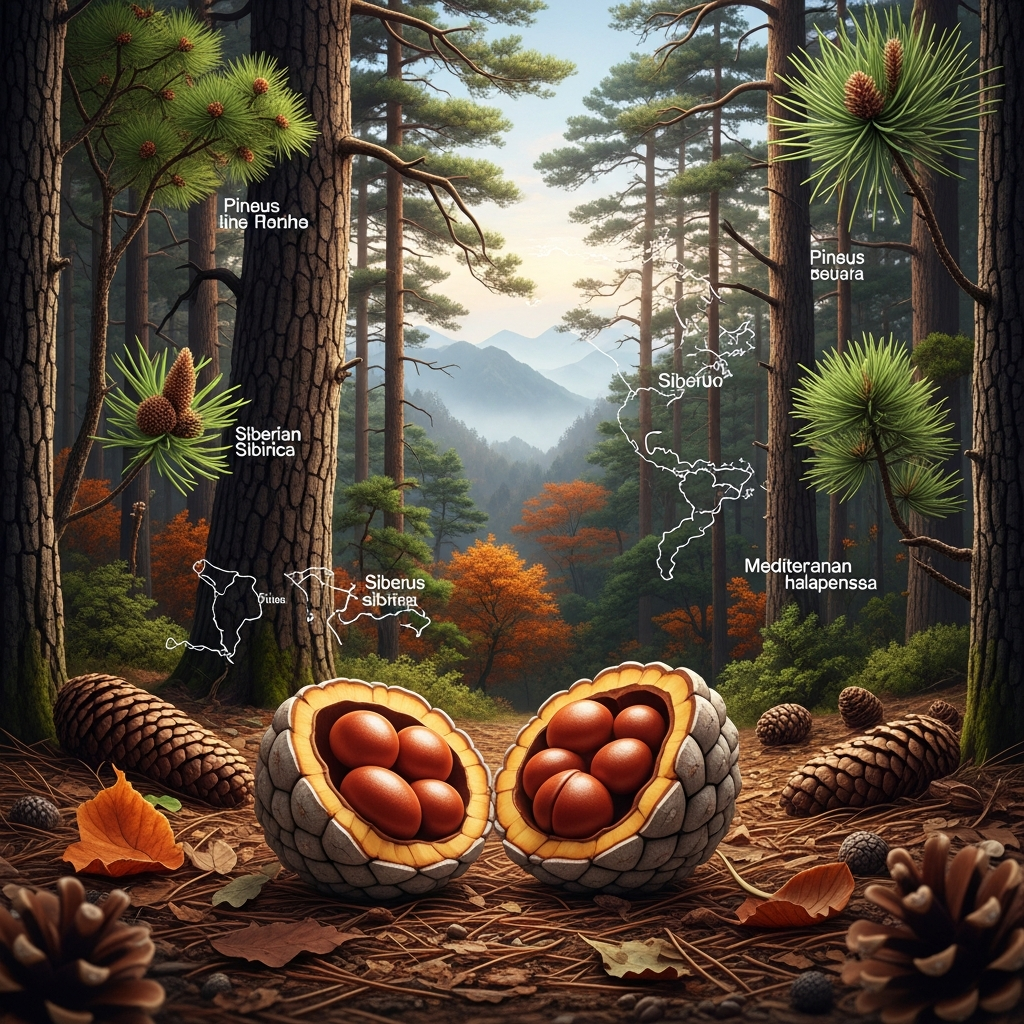 全球松子地图:从东北红松到西伯利亚冷杉的生物学差异与营养深度解析